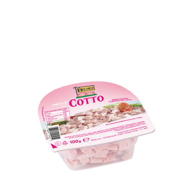Prosciutto Cotto a cubetti Becher gr.100 - Magastore.it