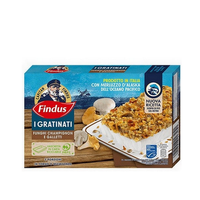 Findus I Gratinati Merluzzo con Funghi Champignon e Galletti - Magastore.it