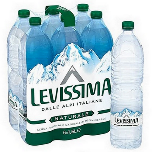 Acqua Levissima Naturale fardello da 6 bottiglie da 1.5 lt - Magastore.it