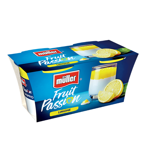 Yogurt Müller Fruit Passion al limone 2 x gr.125 - Magastore.it