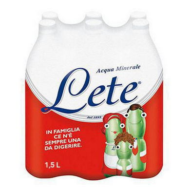 Acqua Lete Effervescente Naturale fardello da 6 bottiglie da 1.5 lt - Magastore.it