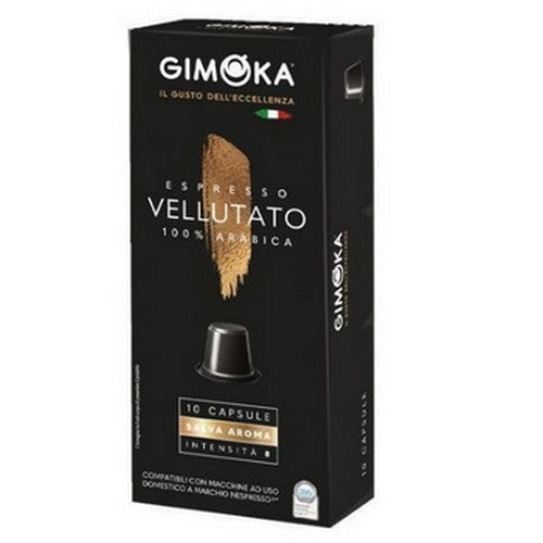 Capsule Caffè Gimoka Espresso Vellutato Compatibili Nespresso 10 pz. - Magastore.it