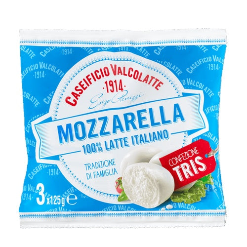 Mozzarella Caseificio Valcolatte Confezione Tris da 375 Gr. - Magastore.it