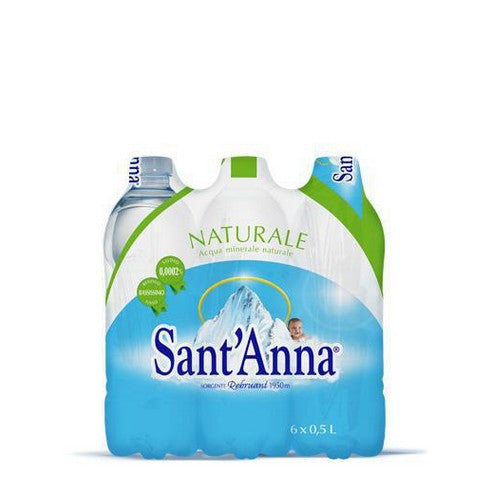 Acqua Sant'Anna Naturale fardello da 6 bottiglie da 50 cl - Magastore.it