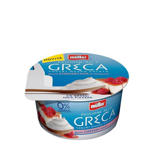 Yogurt Magro Colato Passione alla Greca Müller al Cheesecake al lampone da gr.150 - Magastore.it