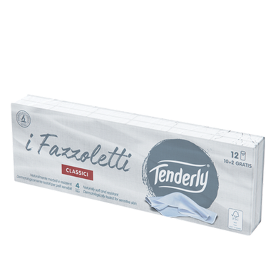Fazzoletti Tenderly da 12 pacchetti - Magastore.it