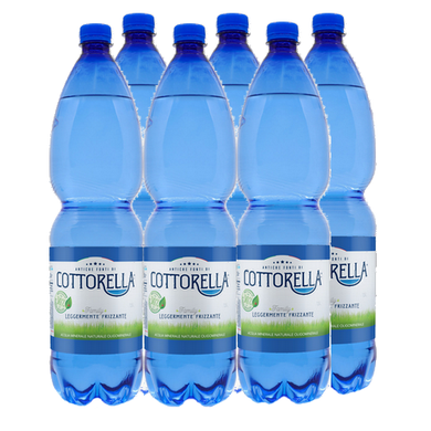 Acqua Fonte Cottorella Leggermente Frizzante fardello da 6 bottiglie da 1.5 lt - Magastore.it