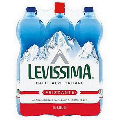 Acqua Levissima Frizzante fardello da 6 bottiglie da 1.5 lt - Magastore.it