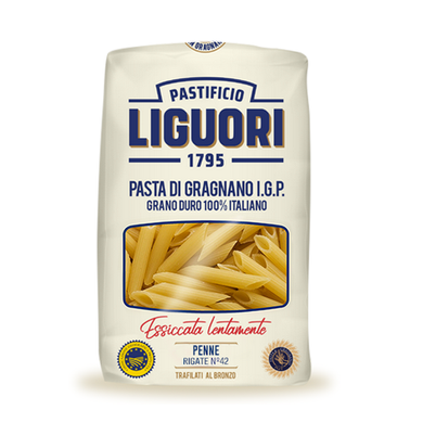 Pasta di Gragnano IGP Liguori Penne Rigate n.42 gr.500 - Magastore.it