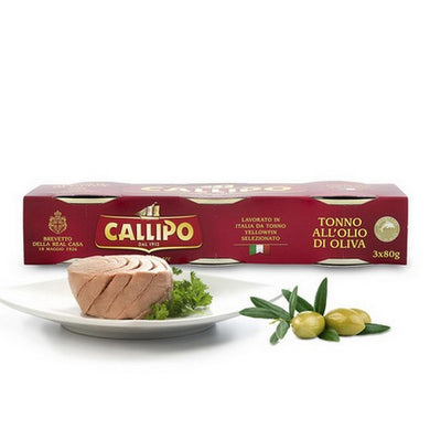 Tonno Callipo Yellowfin all’olio di oliva tris da gr.80 - Magastore.it