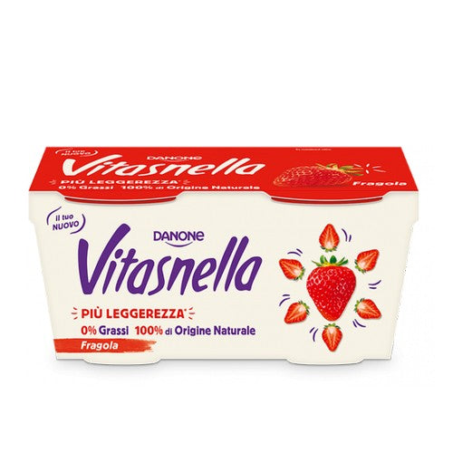 Yogurt magro Vitasnella 0% alla fragola 2 x 115 gr. - Magastore.it