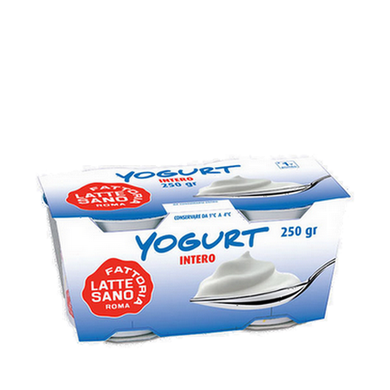 Yogurt Latte Sano Intero Bianco 2 x 125 gr. - Magastore.it