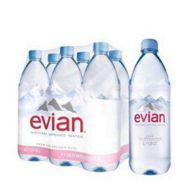 Acqua Evian Naturale fardello da 6 bottiglie da 1 lt - Magastore.it