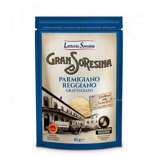 Parmigiano Reggiano DOP Grattugiato Gran Soresina Da 80 gr. - Magastore.it
