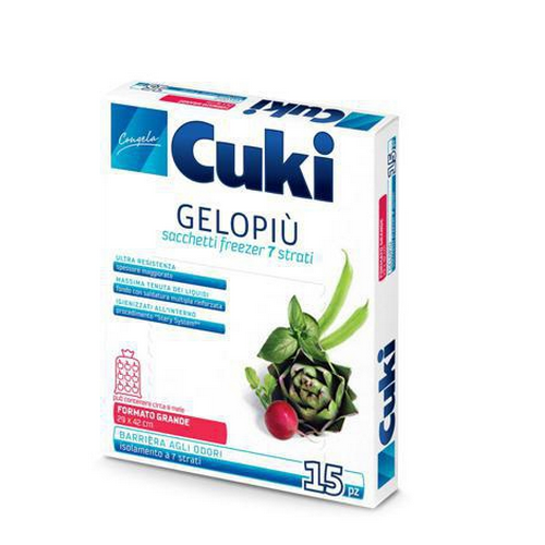 Sacchetti Cuki Gelo Più formato Grande 15 Pezzi 29x42 Cm. - Magastore.it