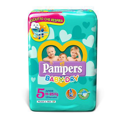 Pannolini Pampers Baby Dry taglia 5 Junior 11-25 kg. - Magastore.it