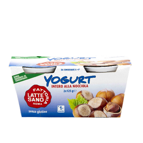 Yogurt Latte Sano Intero alla Nocciola 2 x 125 gr. - Magastore.it