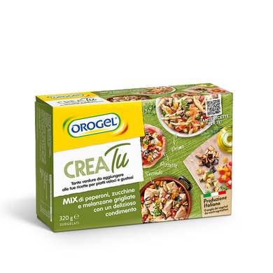 Orogel Crea Tu - Mix di Peperoni, Zucchine e Melanzane Grigliate Surgelato gr.320 - Magastore.it