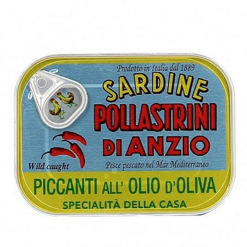 Sardine Piccanti All'Olio Di Oliva Pollastrini Da 100 Gr. - Magastore.it