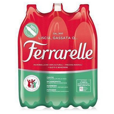 Acqua Ferrarelle Effervescente Naturale fardello da 6 bottiglie da 1.5 lt - Magastore.it