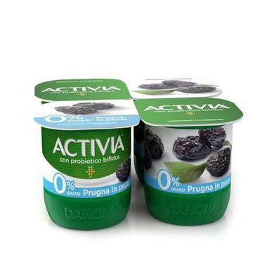 Yogurt Activia Danone 0% Prugna in Pezzi 4 x 125 gr. - Magastore.it