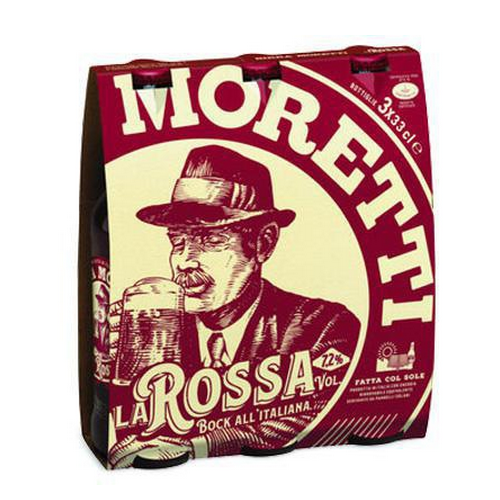 Birra Moretti La Rossa confezione tris da cl.33 - Magastore.it