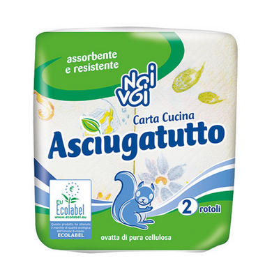 Asciugatutto Noi Voi Ecolabel da 2 Rotoli - Magastore.it