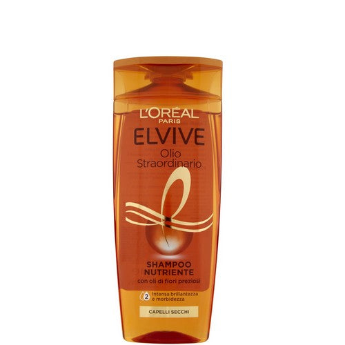 Elvive L'Oréal Shampoo Nutriente Olio Straordinario Per Capelli Secchi Da 285 Ml. - Magastore.it