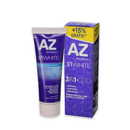 Dentifricio AZ Ricerca 3D White White&Cool ml.75 - Magastore.it