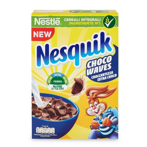 Cereali Integrali Nestlé Nesquik Choco Waves Da 375 Gr. - Magastore.it