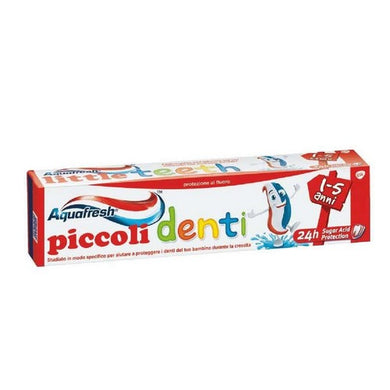 Dentifricio Aquafresh Piccoli Denti con Fluoro 1-5 Anni da 50 Ml. - Magastore.it