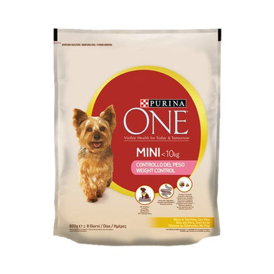 Crocchette Purina One Weight Control per Cani di Piccola Taglia con Tacchino e Riso gr.800 - Magastore.it