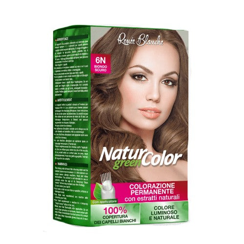 Colorazione Permanente Per Capelli Natur Green Color Con Applicatore Biondo Scuro N°6 N - Magastore.it