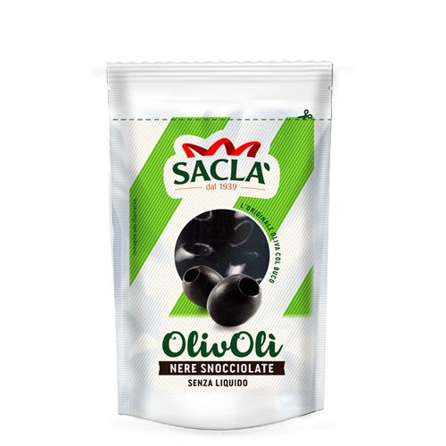 Olive Nere Denocciolate Saclà In Busta Da 75 Gr. - Magastore.it