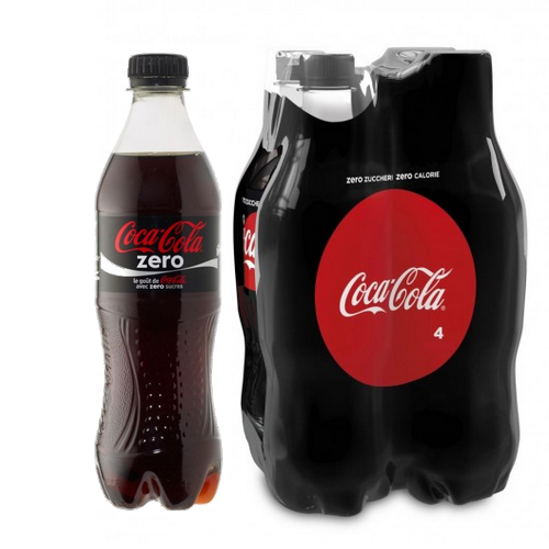Coca Cola Zero Zuccheri confezione da 4 bottiglie x cl.45 - Magastore.it