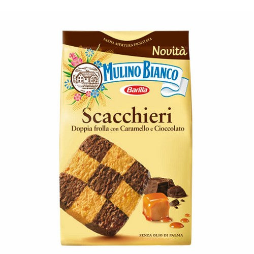 Biscotti Mulino Bianco Scacchieri Con Caramello E Cioccolato Da 300 Gr. - Magastore.it