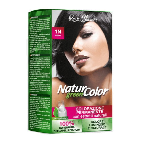 Colorazione Permanente Per Capelli Natur Green Color Con Applicatore Nero N°1 N - Magastore.it