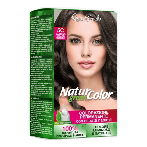 Colorazione Permanente Per Capelli Natur Green Color Con Applicatore Castano Chiaro N°5 C - Magastore.it