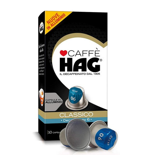 Capsule Caffè Hag Decaffeinato Classico Compatibili Nespresso 10 pz. - Magastore.it