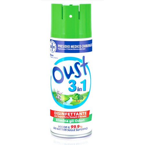 Oust 3 In 1 Elimina Odori E Disinfettante Superfici E Tessuti Spray Da 400 Ml. - Magastore.it