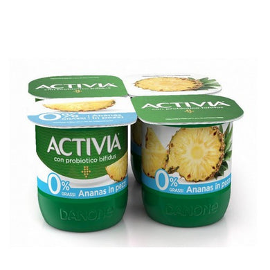 Yogurt Activia Danone 0% Ananas In Pezzi 4 Da 125 Gr. - Magastore.it