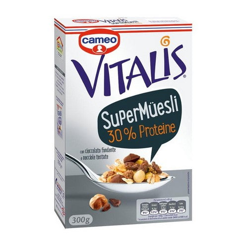 Vitalis Cameo Super Müesli 30% Proteine Con Cioccolato E Nocciole Da 300 Gr. - Magastore.it