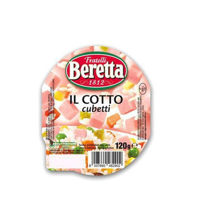 Prosciutto Cotto a cubetti Fratelli Beretta 120 gr - Magastore.it