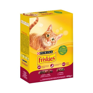 Croccantini Friskies Purina per Gatti con Manzo Pollo e Verdure gr.400 - Magastore.it