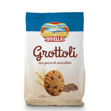 Biscotti Divella Grottoli con gocce di cioccolato gr.400 - Magastore.it
