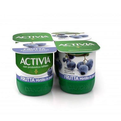 Yogurt Activia Danone Mirtilli In Pezzi 4 Da 125 Gr. - Magastore.it