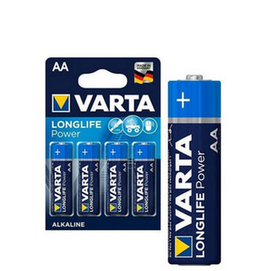 Batterie Alkaline Long Life Power Varta AA Stilo Da 4 Pz. - Magastore.it