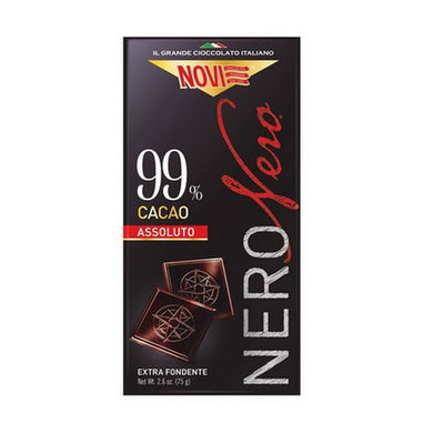 Cioccolato Nero Nero 99% Cacao Assoluto Novi Tavoletta Da 75gr. - Magastore.it