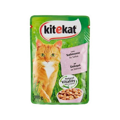 Kitekat Bustine Con Salmone In Salsa Da 100 Gr. - Magastore.it