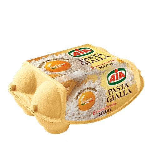 Uova fresche a pasta gialla Aia confezione da 6 - Magastore.it